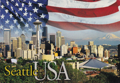 SEATTLE ~ USA ~ WASHINGTON ~ GEBRAUCHT ~ VERSCHICKT ~ POSTDATUM AUF KARTE 2006