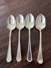 GORHAM STERLING "FAIRFAX" TEASPOONS SET OF Four  -  6” NO MONOGRAM