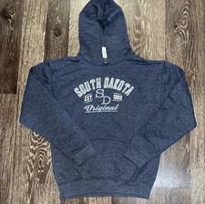 Youth Large South Dakota Hooded Sweatshirt In Blue Great Condition
