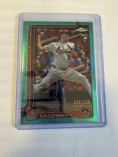 2025 Topps Chrome - Michael McGreevy #29 Aqua Refractor /299 (RC)