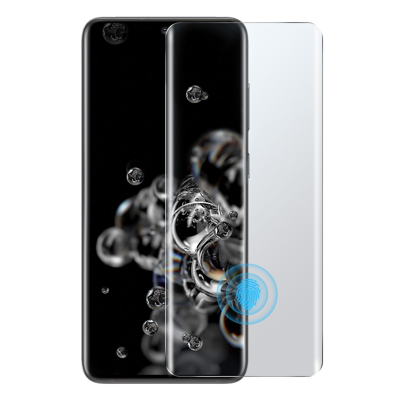 Verre Trempé Galaxy S20 Ultra 9H Film Protection Écran Adhésif LED Transparent