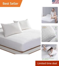 Essential King Size Waterproof Mattress Cover - Deep Pocket & Machine Washable