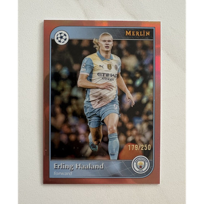 Topps Merlin Erling Haaland Manchester City Serial #73 /250 Soccer