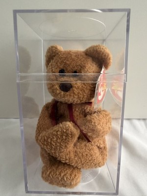 TY Beanie Baby Curly Bear 1993 1996 RARE tags Brown Nose with Tags
