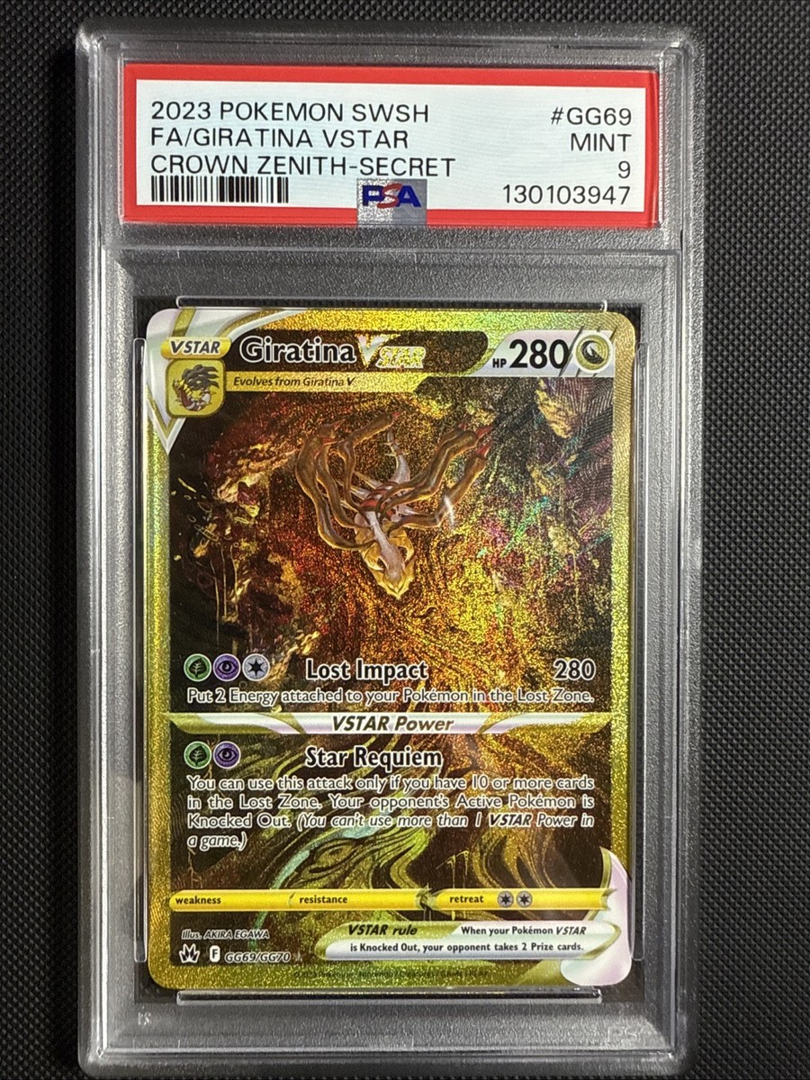 2023 Pokemon Crown Zenith Giratina VSTAR Full Art GG69/GG70 Gold