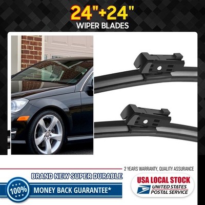 24''+24'' OEM QUALITY Windshield Wiper Blade for 2015-2016 Mercedes-Benz E250