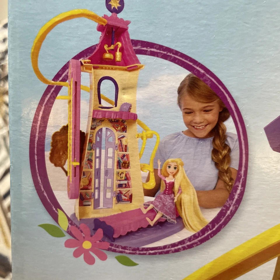 Disney Enredado La Serie Nuevo En Caja Cerraduras Columpio Castillo y Muñeca Juego Set Foto 4 de 4