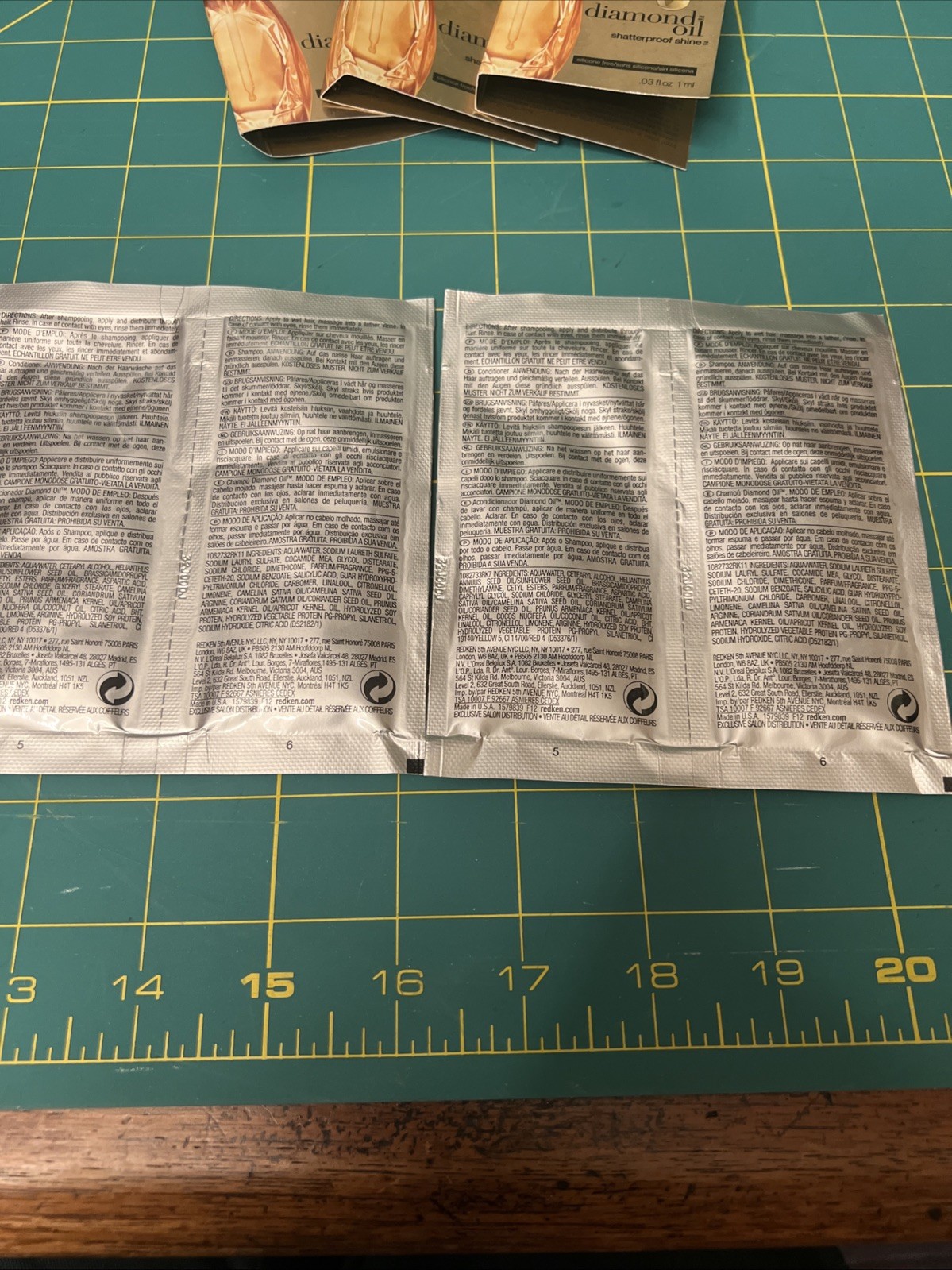 Redken Diamond Oil Single Use Hair Treatment & More Lot of 5 Travel Size New