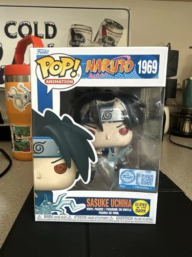 Funko Pop Sasuke Uchiha 1969 Entertainment Earth Ex Glow Naruto Shippuden