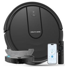 Robot Vacuum Mop 5000Pa WiFi App Self Charging Slim Pet Carpet Floor