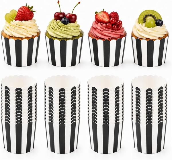 50 StüCk MuffinföRmchen Papier, Cupcake FöRmchen, Mini Muffins PapierföRmchen, M-image