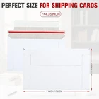 100 Pack Rigid Mailers 7" x 4.35" Trading Card Shipping Envelopes for Collectors