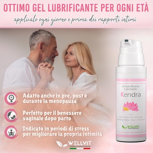 KENDRA Pregiato Lubrificante Intimo all Acqua Idratante e 100% Naturale Gel - Foto 20 di 24