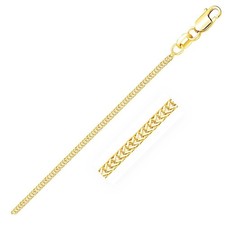 14k Yellow Gold Foxtail Chain 1.00 mm