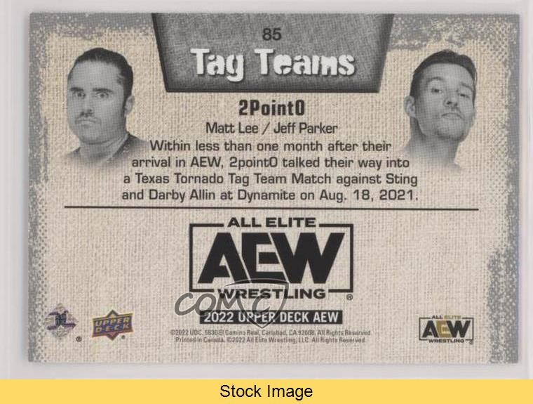 2022 AEW All Elite Wrestling Tag Teams Pyro Jeff Parker Matt Lee Patch READ 1no3 thumbnail 2