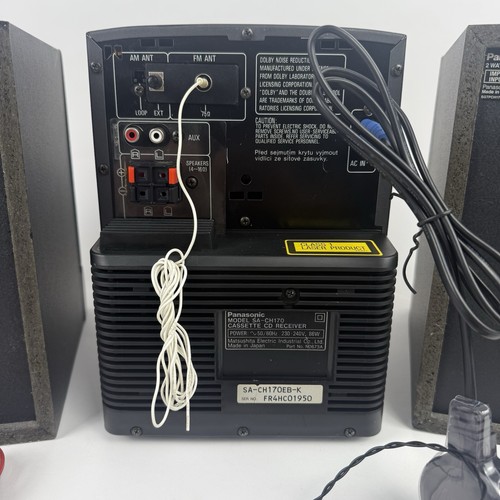 Vintage Panasonic SA-CH170 Hi-Fi Cassette CD Audio System Receiver MASH/ Remote - Picture 6 of 9