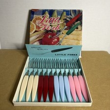 Vintage Cocktail Forks Box of 12, stainless steel brand new, quality item boxed