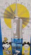 Peanuts Snoopy Electric Water Flosser Usb Rechargeable 3 Modes Blue