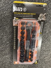 New - Klein Tools 65400 Knect 15-piece Sae Pass Through Socket Set New - Klein Tools 65400 Knect 15-piece Sae Pass Through Socket Set