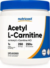 Nutricost Acetyl L-Carnitine Powder 250 Grams