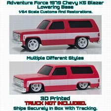 3D Printed Lowering Base For 1/64 Scale Adventure Force 1979 Chevy K5 Blazer