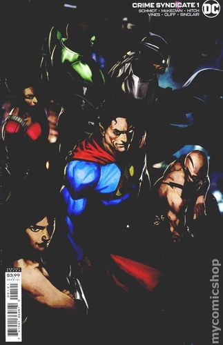 Crime Syndicate 1B Skan Variant VF 2021 Stock Image