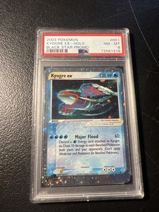 Pokemon Kyogre Ex #001 Black Star Promo 2003 PSA 8