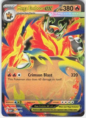 Mega Emboar ex Holo Promo ME: Mega Evolution Promo 035 NM