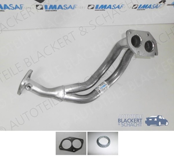 Imasaf Auspuff Hosenrohr + Dichtungen für Opel Astra F 1.8 I 16V C18XEL-image