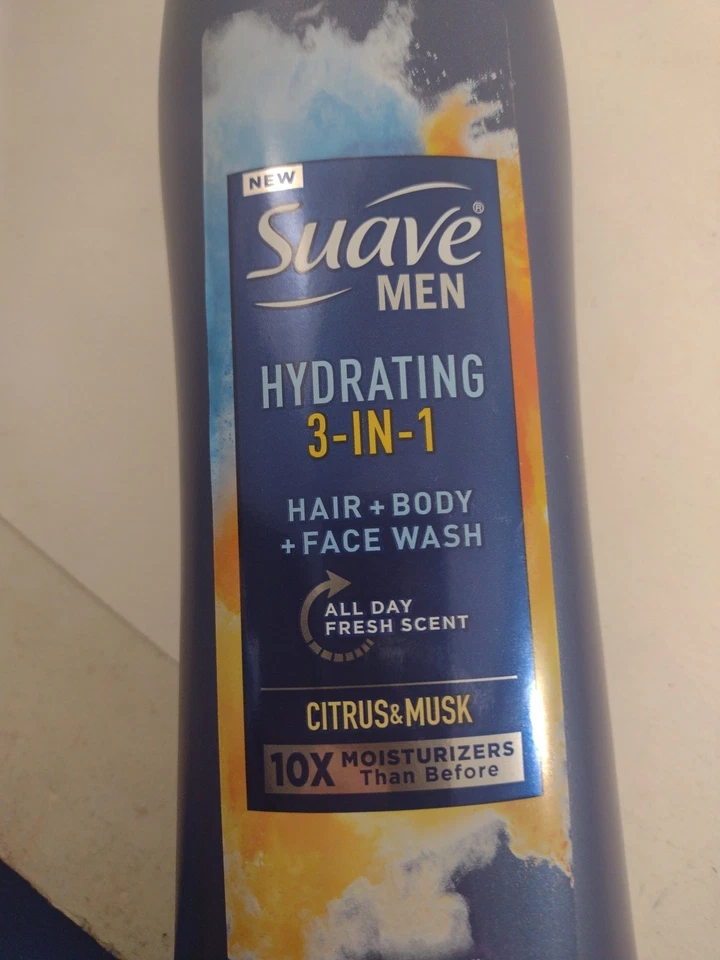Suave Men 3 en 1 Jabón Corporal Hidratante Cítricos y Almizcle 18 OZ S2 Foto 2 de 4
