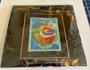 Mermaid&Fish_ XStitch Kit w/ Bead Embellishments_Mill Hill_LBurch