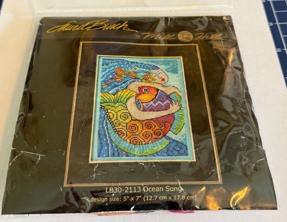 Mermaid&Fish_ XStitch Kit w/ Bead Embellishments_Mill Hill_LBurch