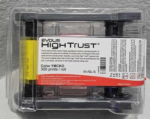 Evolis R5F008AAA HighTrust Primacy Color YMCKO 300 Prints/Roll Card Printer - 第 1/3 張圖片
