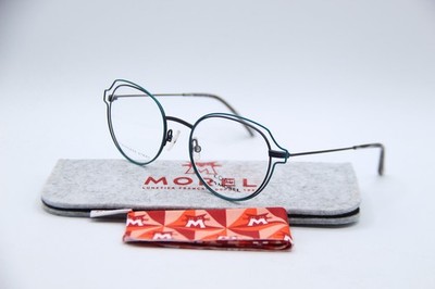 NEW MOREL KOALI 20061K VB10 TEAL BLACK AUTHENTIC FRAMES EYEGLASSES 49-19