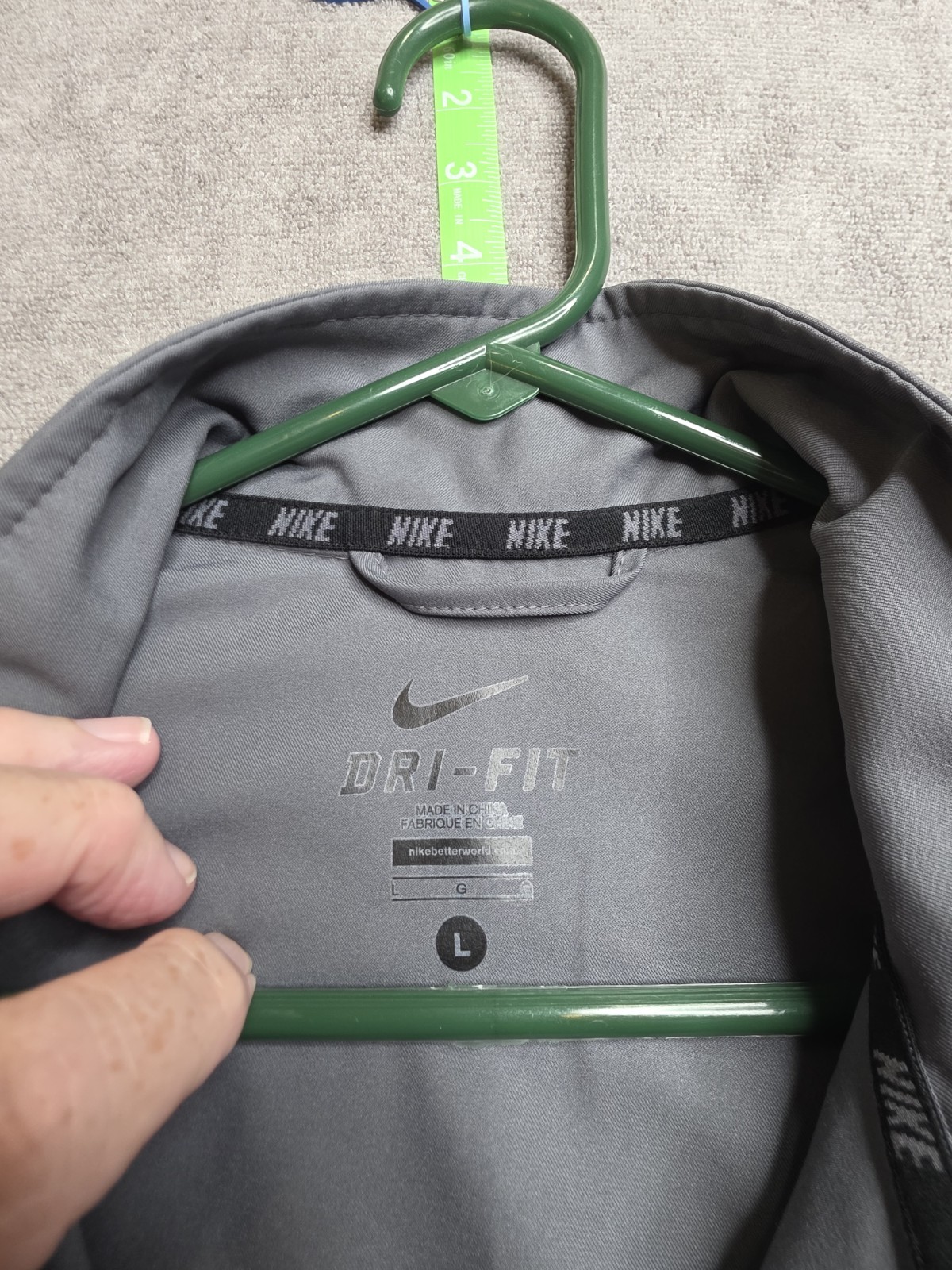 SACAI X NIKE Nike Dri Fit Giacca Uomo Totality Grigio Large Full Zip