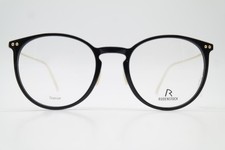 Rodenstock R 7135 TITANIUM Oval Eyeglass Frame Black Gold New
