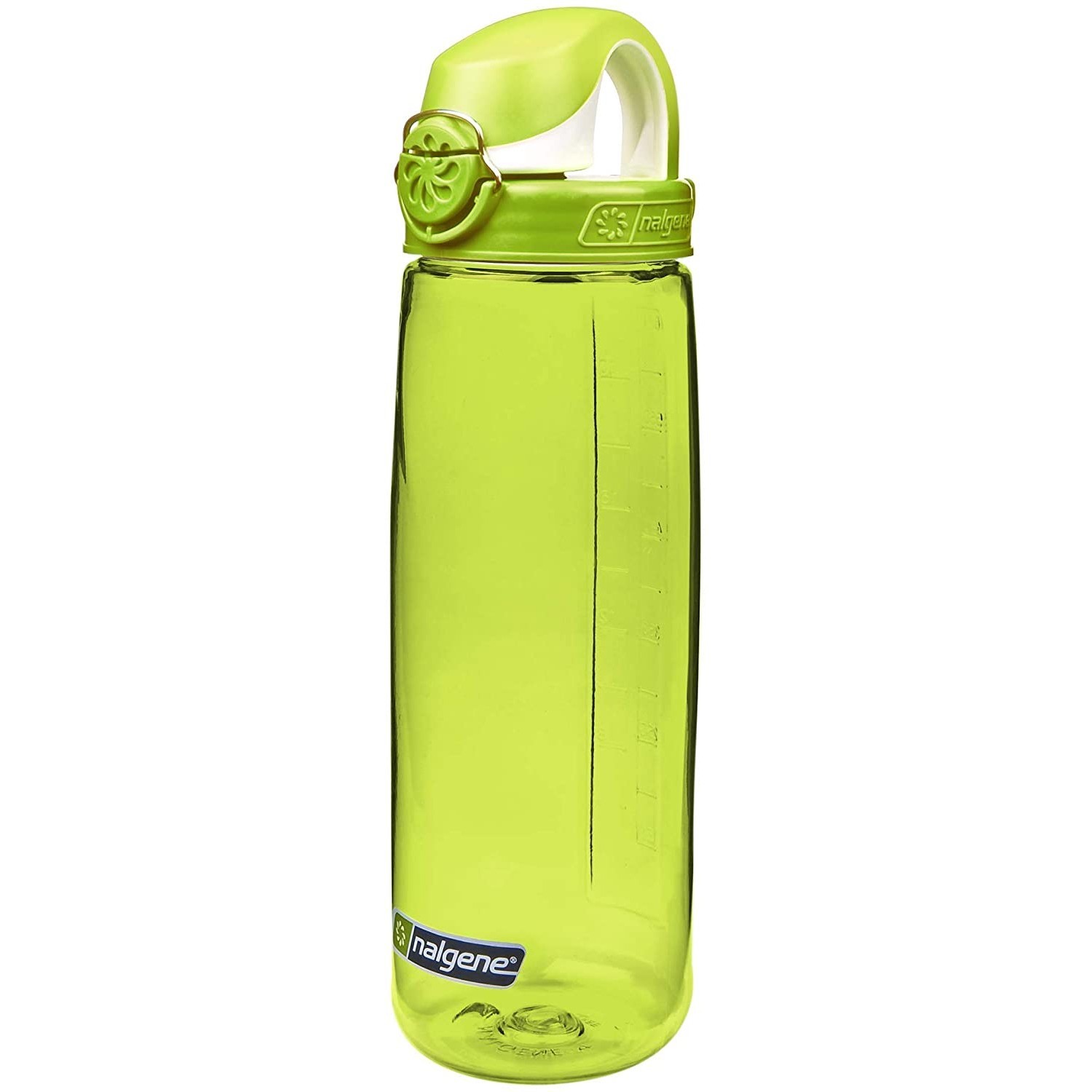 Nalgene Sustain 24oz On-The-Fly (OTF) Bottle SPRING GREEN w/ GREEN Cap Recycled