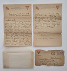 1918 antique WWI YMCA Officer Training Camp LETTERS boonville in BROCKWAY flu — photo 2