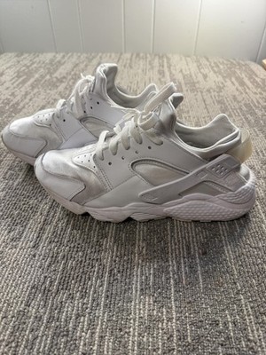 Nike Air Huarache Shoes Mens Size 10 White Running Casual Trainers DD1068-102