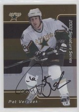 2001-02 ITG Be A Player Signature Series Gold Auto Pat Verbeek #155 Auto je2
