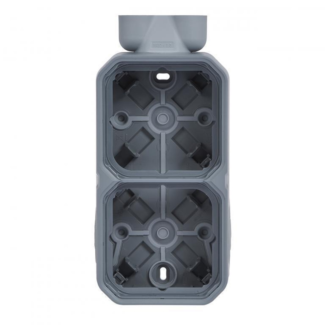 Double surface-mounted box with passage new Plexo 55 069668L
