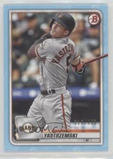 2020 Bowman Sky Blue 317/499 Mike Yastrzemski #92 g6p