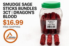 SMUDGE SAGE STICKS BUNDLES 3CT  DRAGON  S BLOOD   16.99   FREE SHIPPING