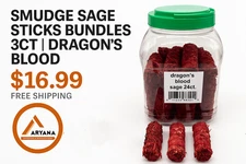 SMUDGE SAGE STICKS BUNDLES 3CT | DRAGON’S BLOOD – $16.99 – FREE SHIPPING
