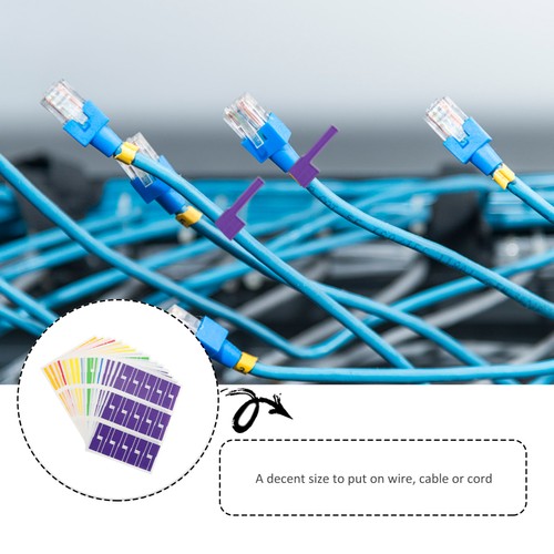 40 Sheets Oil-proof Stickers Cable Identification Tear Resistant Wire Label - 第 10/12 張圖片