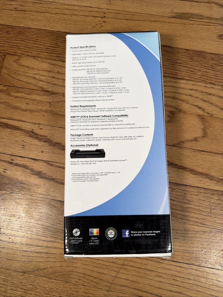 Vupoint Magic Wand 4 Portable Scanner Model ST470E New - Image 3 of 4