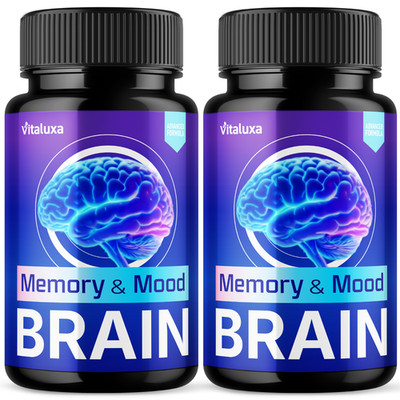 (2 Pack) Memory and Mood Brain, Double Clean Neuropatia Formula (120 Capsules)