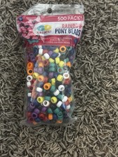 Go Create Rainbow Pony Beads 500 Pack for Crafts  Jewelry