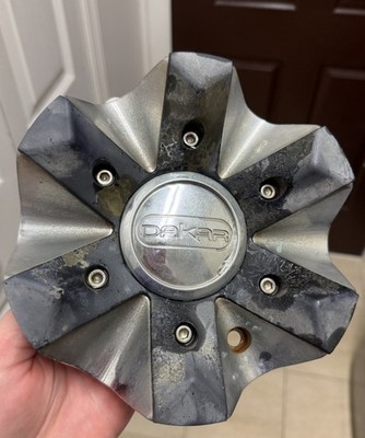 Dakar  Wheels DK642295/2410-Cap Center Hub Chrome and Black Center Cap Hubcap