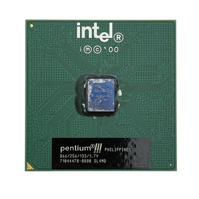 Vintage Intel Pentium III 866MHz 256KB 133MHz CPU Processor SL4MD Socket 370